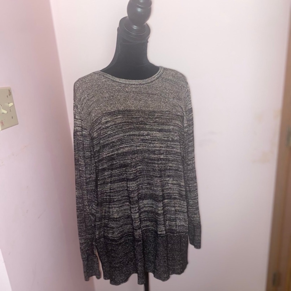 Alyx Black and Gray Crew Neck Sweater 2X
